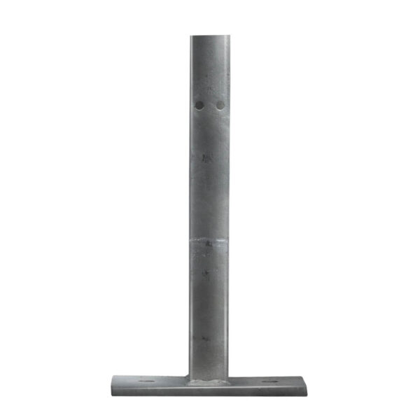 IPE-Pfosten, für Leitplanken, zum Aufschrauben, Stahl, feuerverzinkt, 51,5 cm hoch