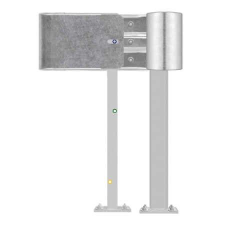 Außenwinkel-Komplett-Bausatz M100-1SP, 77 cm Seitenlänge, Aufschrauben, Stahl, Profil B