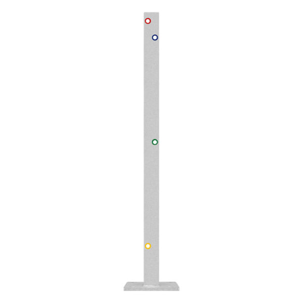 Multi-Pfosten, IPE 100, 100 cm hoch, für Leitplanken, 3SP, Stahl, zum Aufschrauben