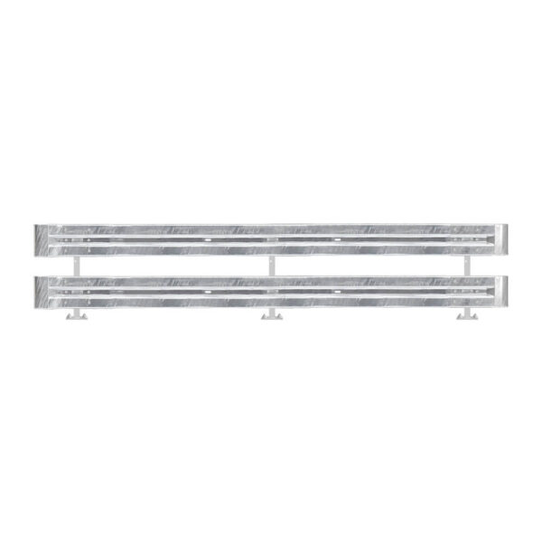 Leitplanken Komplett-Bausatz M75-2SP, 4,8 m, zum Aufschrauben, Stahl, Profil B