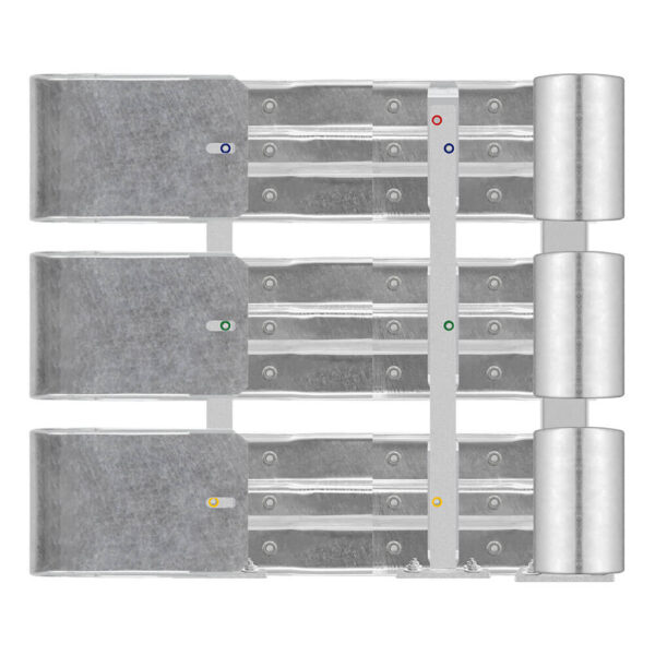 Außenwinkel-Komplett-Bausatz M100-3SP, 127cm Seitenlänge, Aufschrauben, Stahl, Profil B