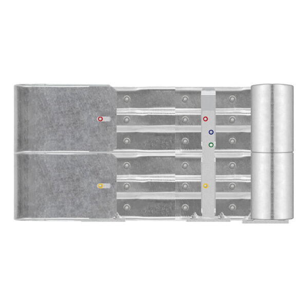 Außenwinkel-Komplett-Bausatz M50-2SP, 127 cm Seitenlänge, Aufschrauben, Stahl, Profil B