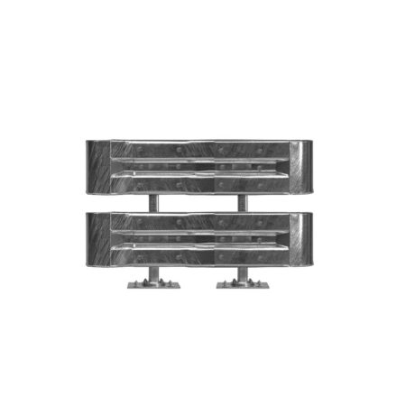 Leitplanken Komplett-Bausatz, Sigma-75-Pfosten, 2SP, 1,3 m, Aufschrauben, Profil B