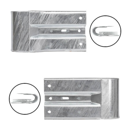 Leitplanken Komplett-Bausatz M50-1SP, 2,8 m, zum Aufschrauben, Stahl, Profil B