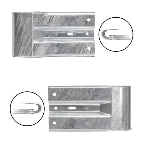 Leitplanken Komplett-Bausatz M50-1SP, 4,8 m, zum Aufschrauben, Stahl, Profil B