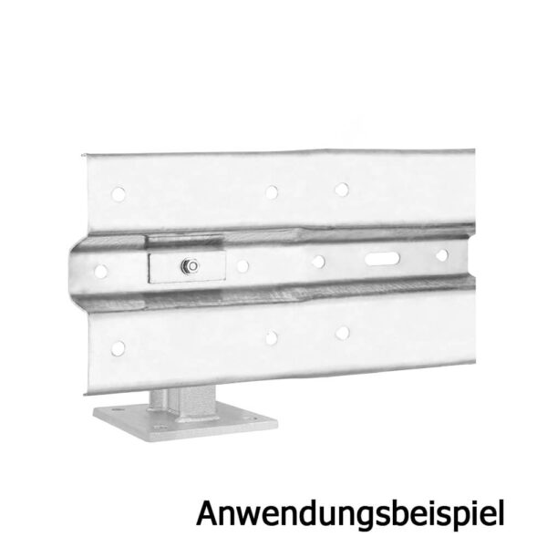 Leitplanken Komplett-Bausatz M25-1SP, 2,8 m, zum Aufschrauben, Stahl, Profil B