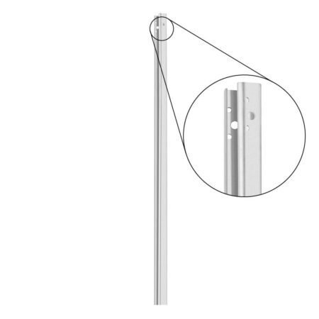 Außenwinkel-Komplett-Bausatz, 77 cm Seitenlänge, zum Rammen, Stahl, Profil B